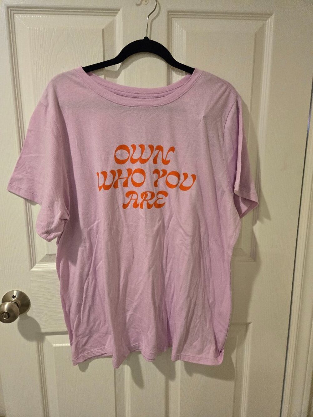 NWT Ava & Viv Own Who You Are Graphic T-Shirt Pink 1X